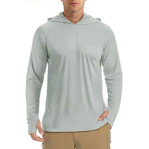 Sweat à capuche rafraîchissant UPF 50+ pour homme - T-shirt léger et respirant de protection solaire pour les sports de plein air et les promotions - Product Image 4