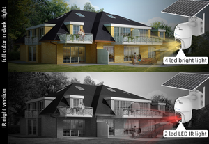 屋外防水IP66スマートIPカメラPIR AIテクノロジーローパワーパンチルトCMOS Wifiサイレン-Ubox/I + Camアプリソーラーパワーロー - Product Image 4