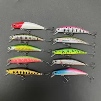 Pêche 75mm 11g méné appât dur artificiel longue coulée Jerkbait Pesca pour bar truite de mer matériel de pêche