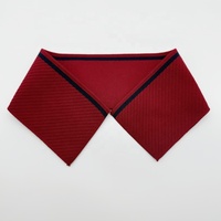 Col en tricot jacquard polyester élégant Accessoire élégant à encolure en tricot plat