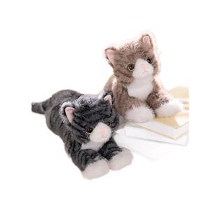 Juguete de Peluche de <span class=keywords><strong>Gato</strong></span> en Posición Acogedora, <span class=keywords><strong>Gato</strong></span> Naranja, <span class=keywords><strong>Gato</strong></span> <span class=keywords><strong>Gris</strong></span> Tabby, Regalo para Niños, Relleno de Algodón PP, 31cm-50cm - Product Image 5