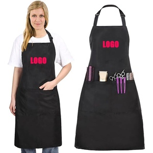 Delantales Personalizados al por Mayor para Hombre y Mujer, Delantales Lisos con 2 Bolsillos para Cocina, Restaurante, Pintura, Dibujo, Barbacoa, Peluquería - Product Image 1