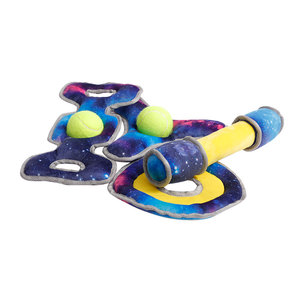 Uzay hattı tenis topu takılabilen dayanıklı komik interaktif Chew Squeaky köpek oyuncak agresif Chewers için - Product Image 6