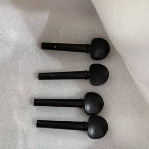 Manijas duraderas para clavijas <span class=keywords><strong>de</strong></span> afinación <span class=keywords><strong>de</strong></span> <span class=keywords><strong>viola</strong></span> 4/4 (juego <span class=keywords><strong>de</strong></span> 4) con ojal y clavijas <span class=keywords><strong>de</strong></span> afinación <span class=keywords><strong>de</strong></span> ébano sin recubrimiento - Product Image 4