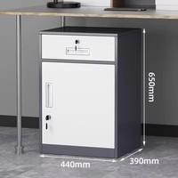 Nouveau petit meuble de bureau en acier 2025 avec tiroirs verrouillables et une porte, idéal pour la maison, l'école, l'entrepôt ou la chambre à coucher