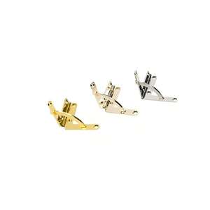 Bisagras de cuadrante de Metal dorado pulido de alta calidad para joyería, <span class=keywords><strong>vino</strong></span>, Mini cajas de madera - Product Image 1