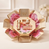 Creative Flower Opening Irregular Shaped Box Gift Boxes Packaging Luxury Recyclable Paper Boxes for Cosmetic Set and Gifts