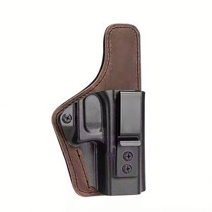 Funda IWB Kydex para portación oculta con la mano derecha, de neopreno híbrido y cuero, para caza, compatible con G19/19x 44/45 23/32 - Product Image 1