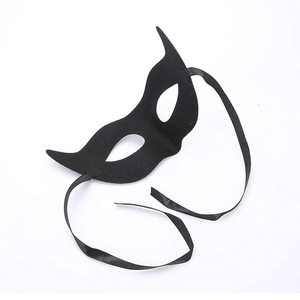 Maschere in maschera nera di Halloween ragazzi adulti Fighter mezza faccia maschera veneziana per <span class=keywords><strong>Zorro</strong></span> ballo in maschera - Product Image 3