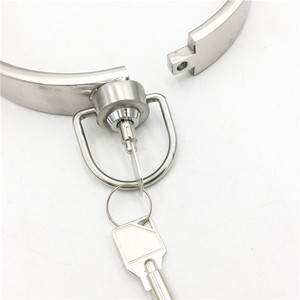 MOG-Collar de Bondage Bdsm de <span class=keywords><strong>acero</strong></span> inoxidable, esposas de restricción esclavo, juguetes sexuales <span class=keywords><strong>para</strong></span> <span class=keywords><strong>hombre</strong></span> y mujer - Product Image 5
