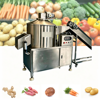 Commerciële wortelgroente schilmachine voor taro, lotuswortel, yam, zoete aardappel en aardappel; schilmachine voor aardappelhuidverwijdering