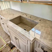 Dalle de pierre naturelle de luxe pour comptoir, quartz, granit, quartzite, marbre, Taj Mahal