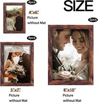 10-Pack Bingkai Foto Kolase Kayu Ramah Lingkungan dengan Logo Kustom Berbagai Ukuran (8x10 5x7 4x6) Warna Kustom Dekorasi Dinding
