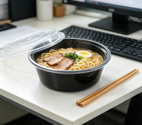 2026 Beliebter Hochwertiger Runder PP-Material Recycelbarer Kunststoff-Lunchbox-Deckel Suppenschüssel Lebensmittelgeeigneter Behälter für Sushi