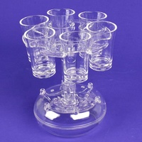 Offre Spéciale : Distributeur et support de 6 verres à shot avec verseurs automatiques