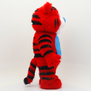 <span class=keywords><strong>Alquiler</strong></span> de Disfraz de Tigre de Peluche Inflable Rojo de Tamaño Real para Adultos Unisex, para Pascua/Halloween - Product Image 5