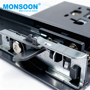 Kim loại trượt ngăn kéo hộp sản xuất có thể điều chỉnh mềm đóng kim loại đôi tường ngăn kéo Hướng dẫn hệ thống trượt cho tủ bếp - Product Image 6