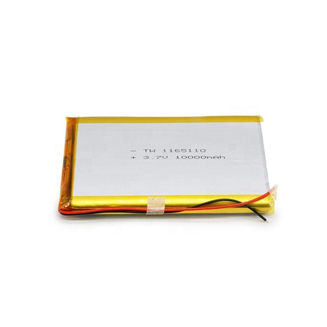 Factory Direct High Quality 3.7v 10000mah Lipo Battery 1165110 Rechargeable Li Ion Battery