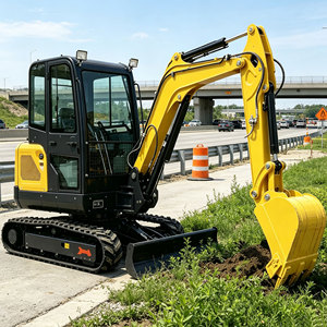 Mini Excavadora Compacta de Fábrica con Certificación CE, Motor 5, Excavadoras Hidráulicas con Accesorios Completos para Excavaciones Domésticas - Product Image 2