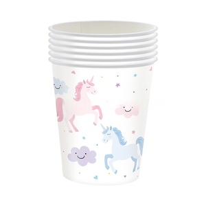 Ensemble de vaisselle jetable <span class=keywords><strong>licorne</strong></span> de rêve coloré pour la fête d'<span class=keywords><strong>anniversaire</strong></span> des enfants fourchette cuillère assiette en papier décorations de fête incluses - Product Image 2