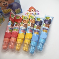 Bonbons liquides en gelée en forme de dentifrice avec capuchon animal mignon, 3 saveurs de fruits, pour enfants, vente en gros