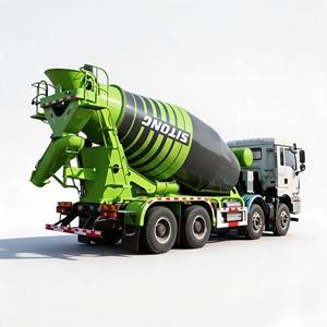 Camion malaxeur à ciment Shacman 14M3 de fabrication chinoise, véhicule spécial fiable pour le marché de la construction mondial - Product Image 1