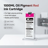 Cartouche d'encre rouge pigmentée à l'huile ZHIMO S-6796 de 1000 ml pour imprimante Riso ComColor 2150