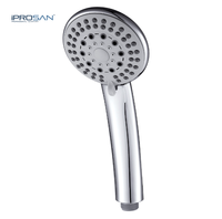 Pommeau de douche à main IProSan rond pressurisé en ABS, effet pluie