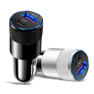 ที่ชาร์จในรถยนต์ 30W PD Type-C USB-A 5V/3A ที่ชาร์จอเนกประสงค์ป้องกันกระแสเกินสำหรับโทรศัพท์ - Product Image 1