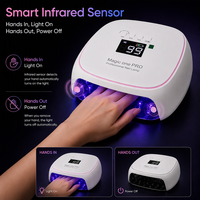 Lampe à LED pour ongles Magic One Pro pour salon et domicile, lumière de durcissement des ongles professionnelle, coque en plastique ABS, logo personnalisé OEM, portable sans fil