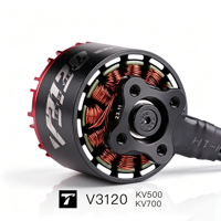 Moteur FPV Cinématique T-MOTOR V3120 500KV 700KV 3-12S pour Drone de Transport Lourd X4 X8 de 8 à 11 Pouces