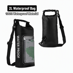 <b>Waterproof</b> 2L Dry <b>Bag</b> PVC Floating Survival Pouch Roll Top Zipper Pocket Modern Fashion Mobile <b>Phone</b> Storage <b>for</b> Kayaking - Product Image 1