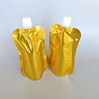 Pochette debout en plastique PET transparent de 50 ml à 500 ml avec bec verseur pour bière, eau minérale, champagne, vodka