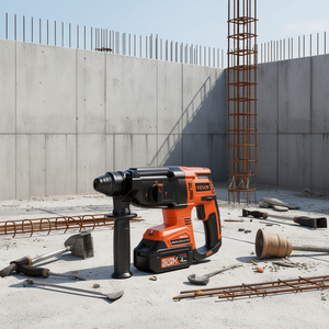 สว่านโรตารี่ Vevor ขนาด 28 มม. แบบ SDS Plus 1200 รอบต่อนาที ไร้สาย แบตเตอรี่ลิเธียมไอออน สำหรับงานเจาะระดับมืออาชีพ - Product Image 2