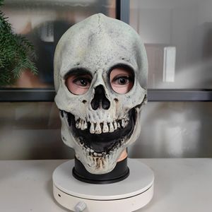 Máscara de Calavera de Terror, de Látex, para Cosplay, Fiesta de Halloween, Estilo Terrorífico, Material de Emulsión - Product Image 1