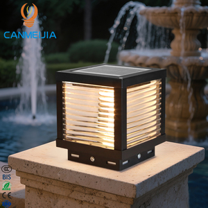 Nuovo cortile esterno giardino illuminazione per esterni per uso domestico IP65 <span class=keywords><strong>solare</strong></span> <span class=keywords><strong>LED</strong></span> Post pilastro lampada/luci solari da giardino - Product Image 1
