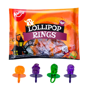 Anelli Lollipop AMOS Confezionati Singolarmente, <span class=keywords><strong>Caramelle</strong></span> Anello per <span class=keywords><strong>Halloween</strong></span> - Product Image 1