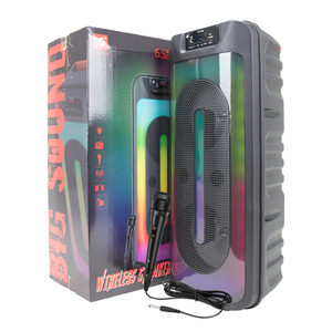 Subwoofer de Karaoke KTS-1853 de 15 Pulgadas, Altavoz <span class=keywords><strong>Edifier</strong></span> con Iluminación LED, Radio Portátil, Carga con Panel Solar, Mini Linterna KTS - Product Image 1