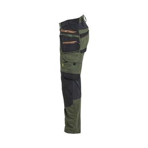 BLAKLADER - 197011494240D116 Pantalones artesanos en verde bosque elástico bidireccional/Rust-PANTALONES DE TRABAJO EAN 7330509950807 - Product Image 4