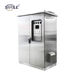 Caja de distribución de subestación eléctrica de acero inoxidable de doble puerta CHNSMILE, protección resistente a la intemperie para exteriores, IP54 OEM disponible - Product Image 2