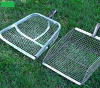 Outil de jardinage en acier durable, tamis en métal robuste, pelle à tamiser le sable