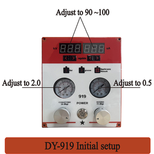 De Ying 1L Phễu nhỏ cầm tay bột tĩnh điện máy sơn bột màu Đỏ súng phun - Product Image 3