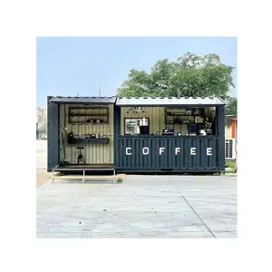 Eco Friendly Excellent Expansibility Fast Build Structure House 40 Ft Coffee Shipping Container House