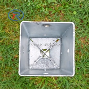 Piquets de fixation robustes pour poteaux, supports pour poteaux en bois, piquets de base pour terrasses et boîtes aux lettres - Product Image 3