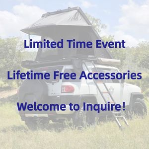 工場出荷価格 軽量クラムシェルX ルーフトップテント アルミニウム製 キャンプ用 車上テント ハードシェルタイプ 車載用 - Product Image 2