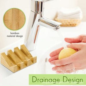 Solid Wood Soap Dish Irregular Shape <b>Draining</b> <b>Rack</b> For Bathroom Hotel Guesthouse Soap Holder Retro Color No Drill Installation - Product Image 4