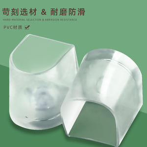 D0695 Protège-talons transparents antidérapants de remplacement pour chaussures à talons hauts et talons aiguilles & sur herbe - Product Image 2