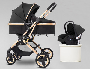 Passeggino 3 in 1 High Landscape Pieghevole con Navicella e Seggiolino <span class=keywords><strong>Auto</strong></span> <span class=keywords><strong>per</strong></span> <span class=keywords><strong>Neonati</strong></span> - Product Image 3