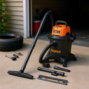 Truper 4-Gallon Wet Dry <b>Vacuum</b> <b>Cleaner</b> with Plastic Tank and Manual Operation for Outdoor, Household, Car, and Hotel Use - Product Image 2