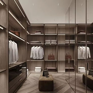 Armoire murale moderne autoportante pour <span class=keywords><strong>chambre</strong></span> à coucher avec portes battantes, taille et couleur personnalisables, design gain de place pour salon - Product Image 1